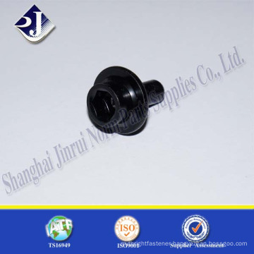 hex socket cap with washer bolt without thread black